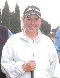 Kim Williams win the Amateur Trophy at the SA Open